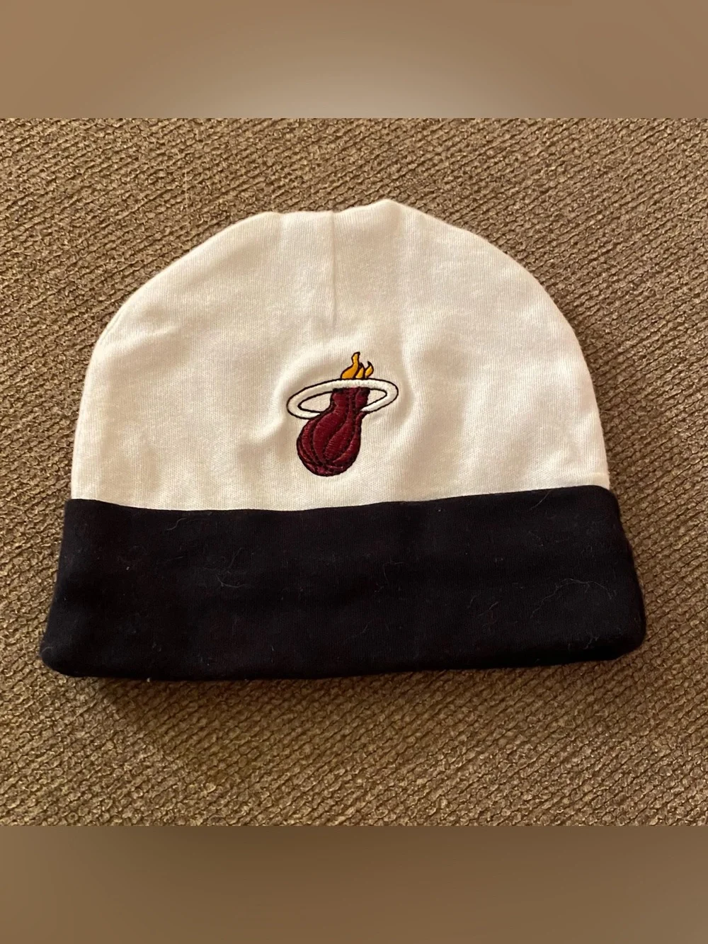 Miami Heat basketball newborn hat